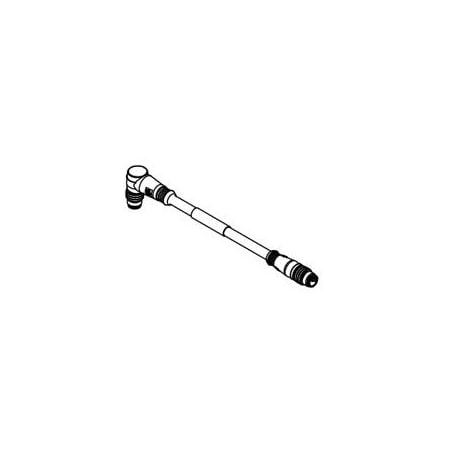 Woodhead Micro-Change (M12) Double-Ended Cordset4 Pole, Male (Straight) To Male E11A06215M050